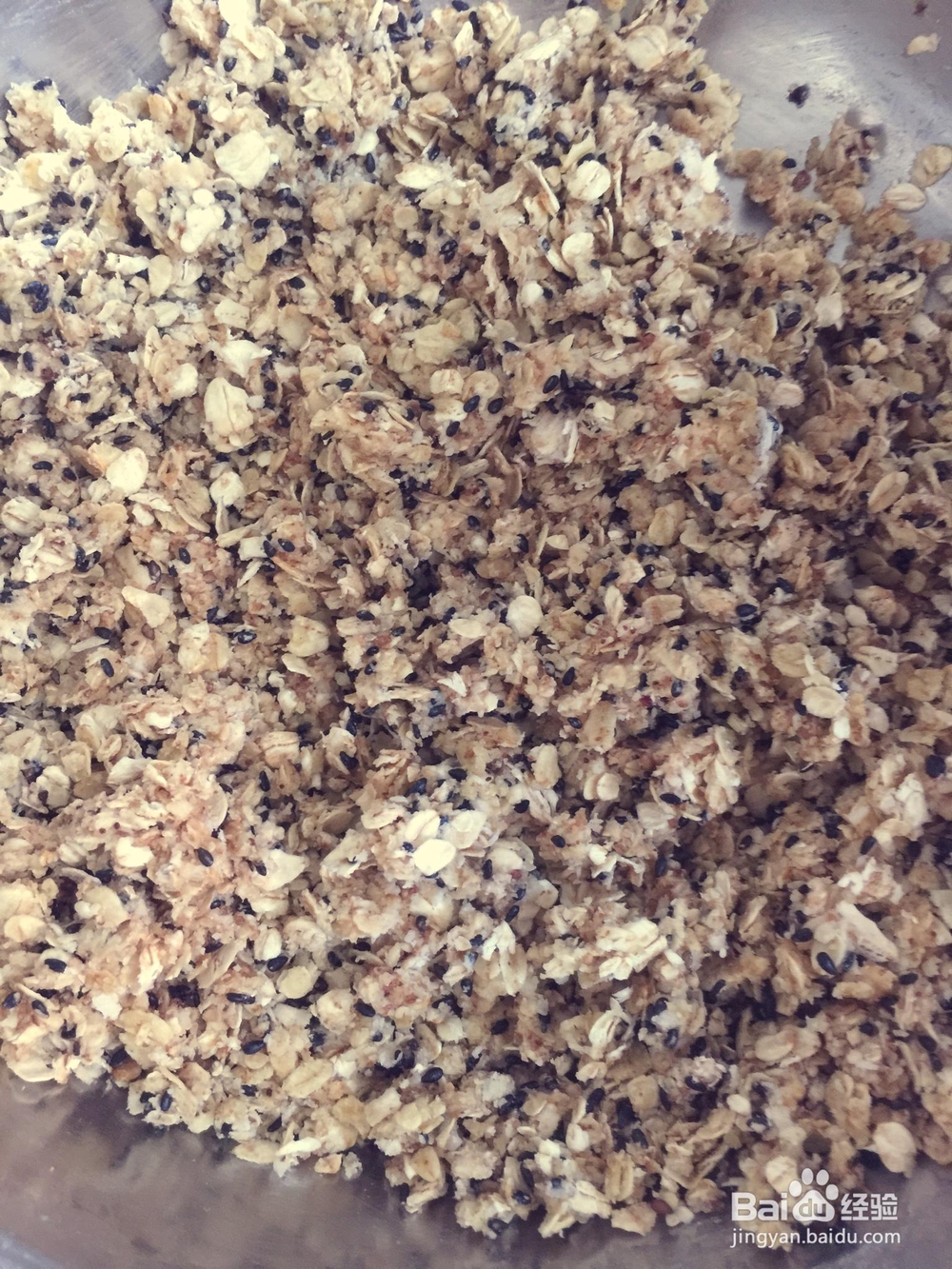 简单好吃的素食燕麦芝麻饼干