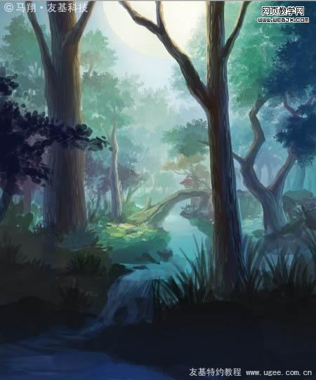 Photoshop鼠绘教程:唯美的梦幻森林