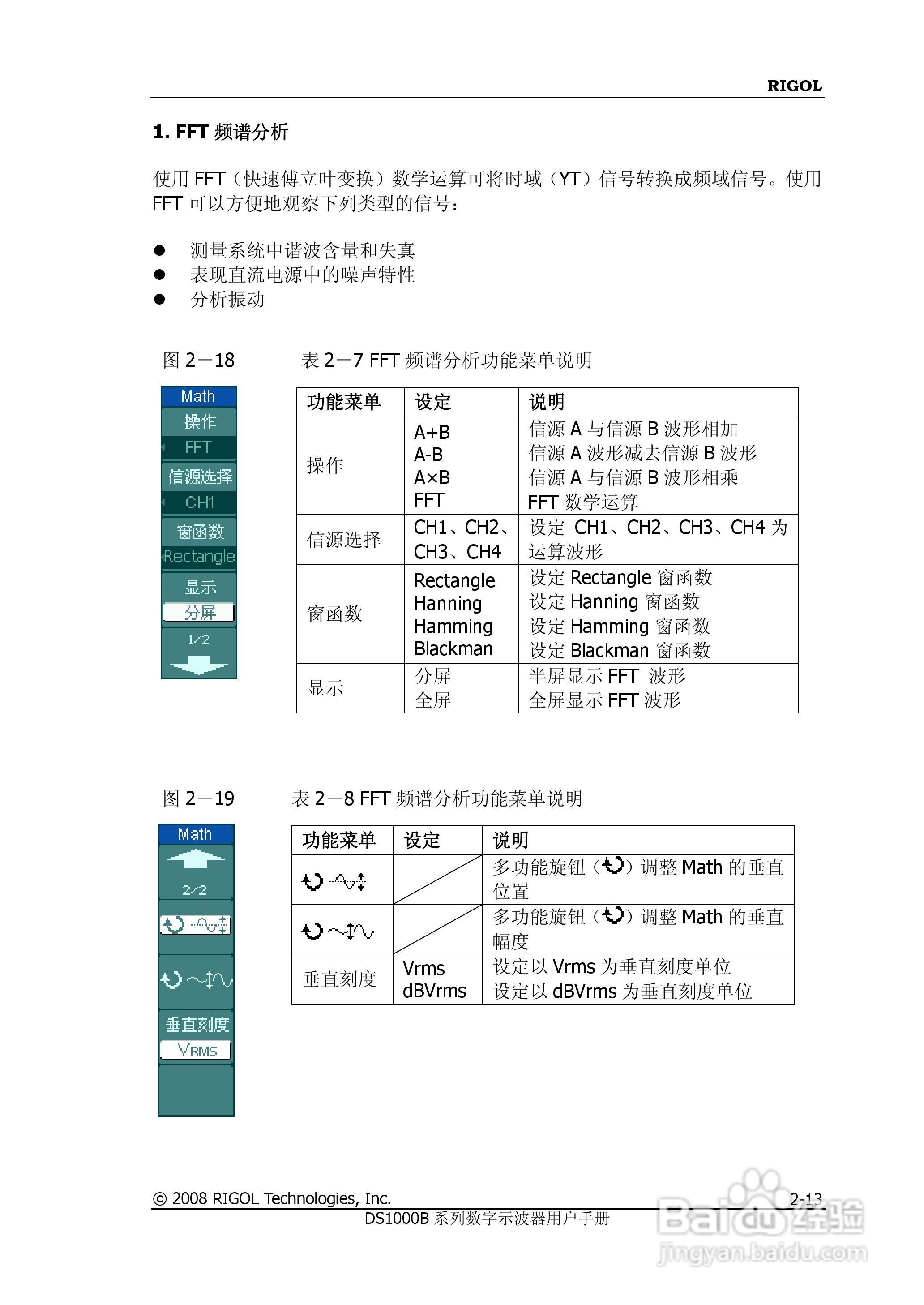 普源DS1000B系列数字示波器说明书:[5]