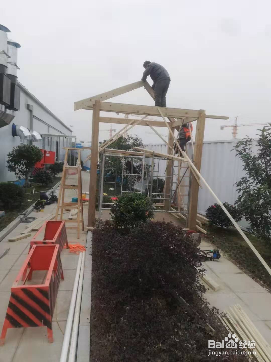 防腐木凉亭怎么安装