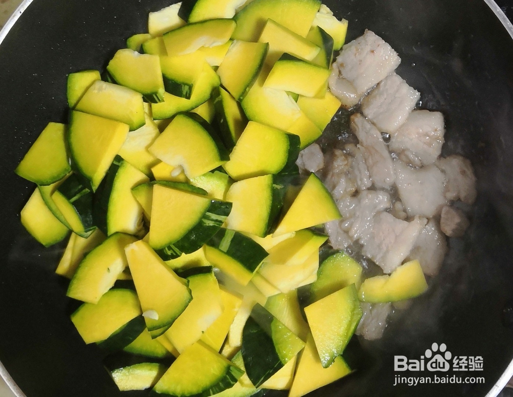 肉片青南瓜的做法