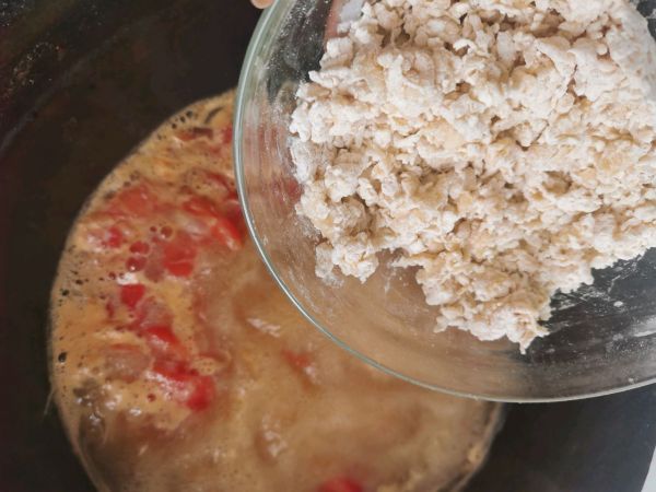 西红柿海鲜疙瘩汤