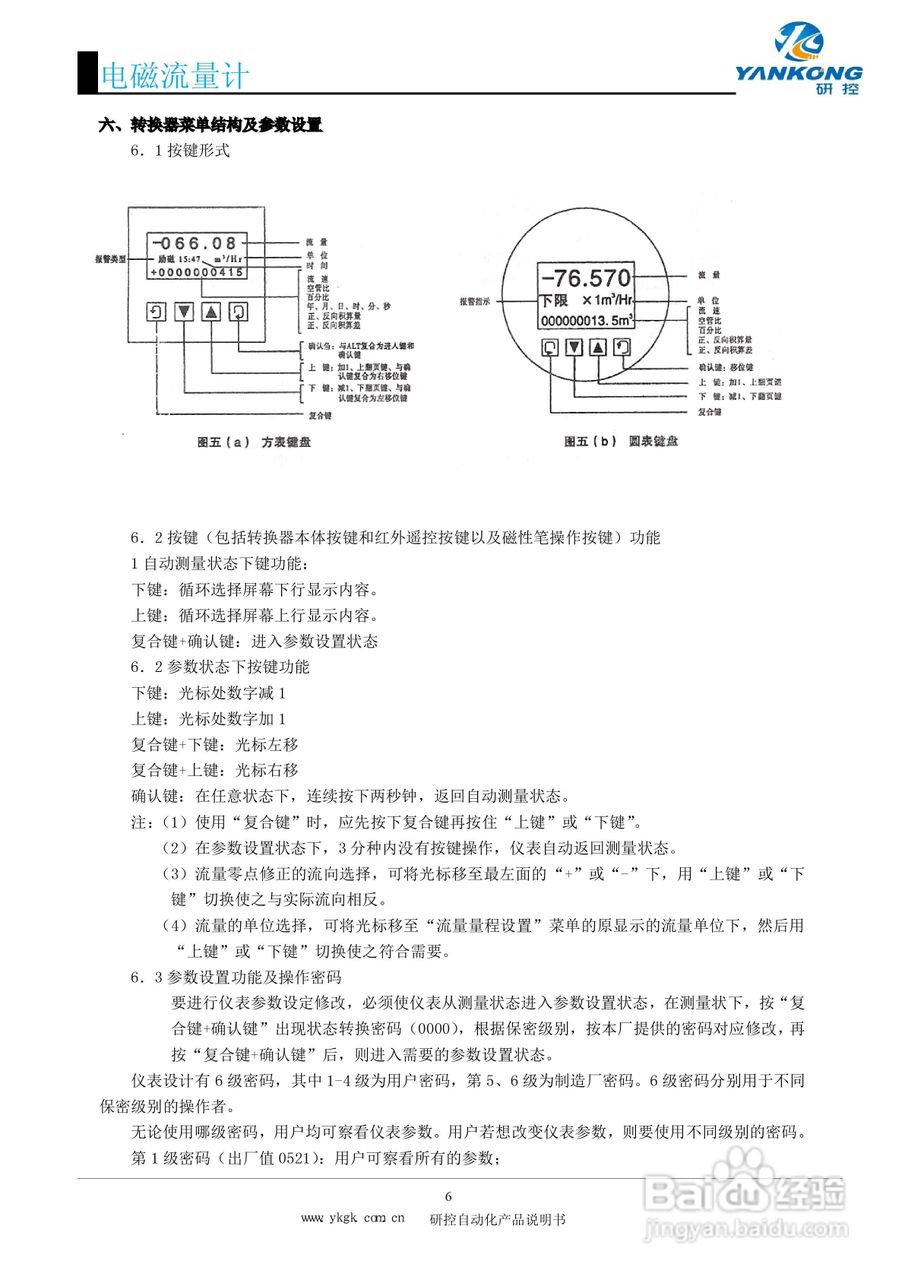 研控电磁流量计使用说明书:[1]