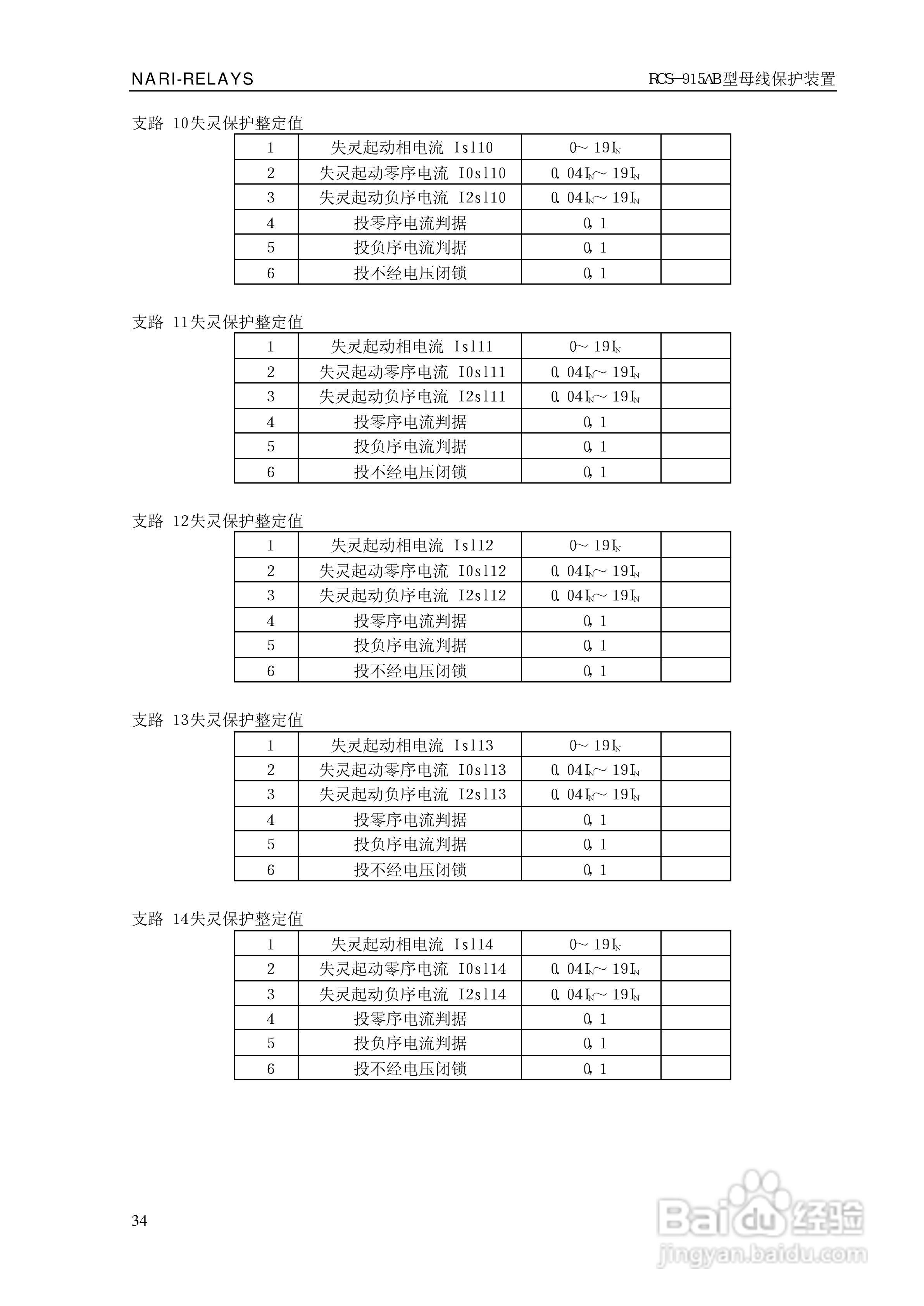 RCS-915AB型微机母线保护装置技术和使用说明书:[4]