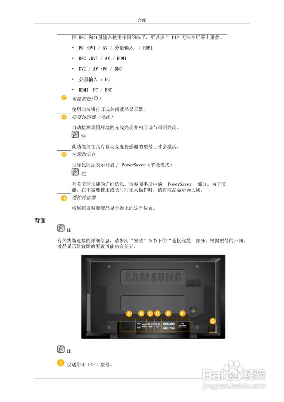三星460UX-2液晶显示器使用说明书:[2]