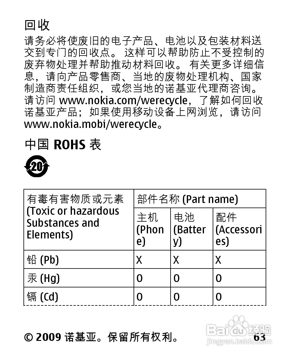 诺基亚2330C手机使用说明书:[7]