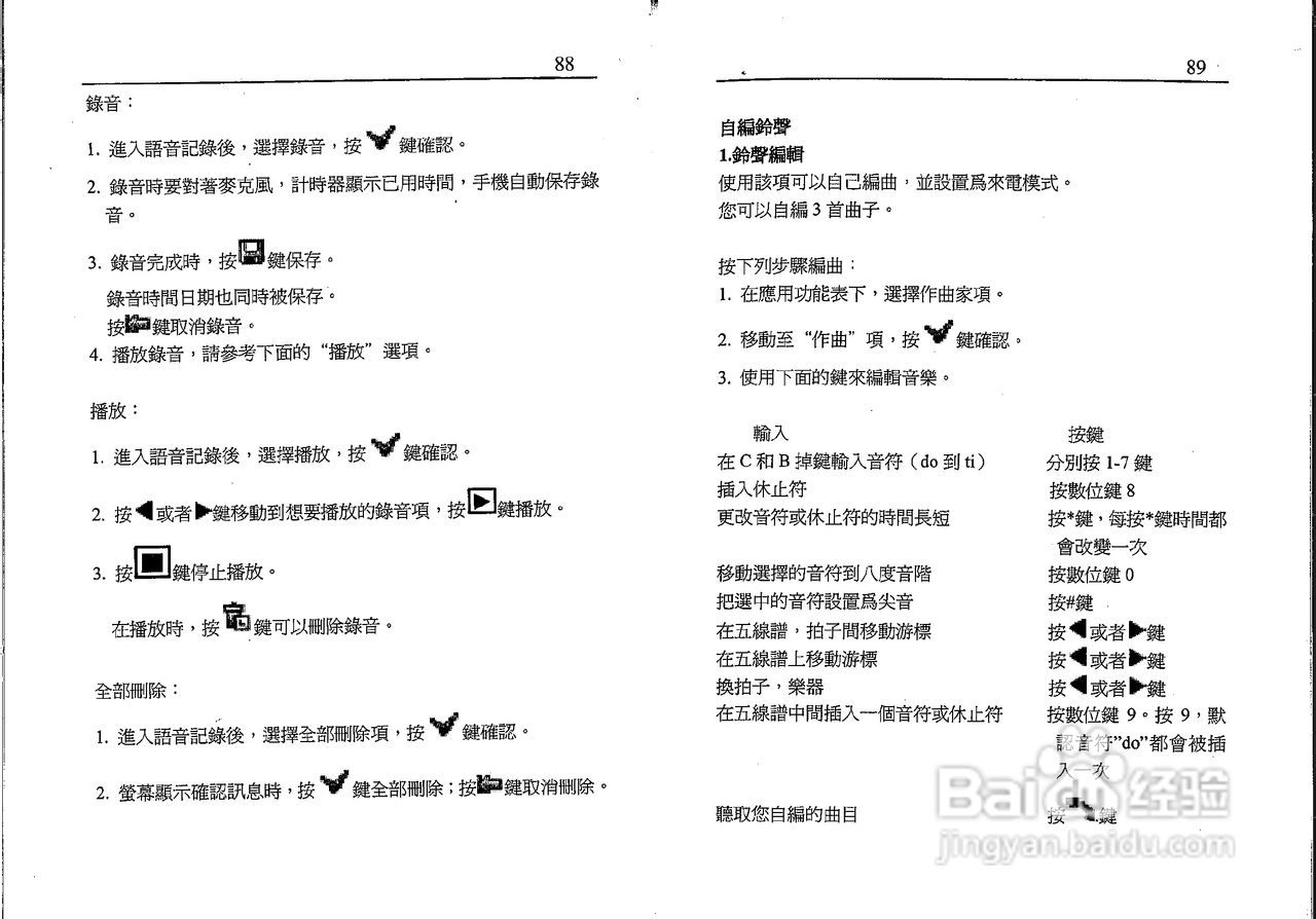 声宝GK-701型手机说明书:[5]