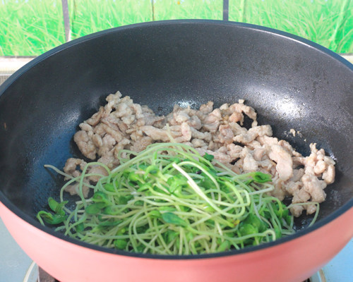 黑豆苗炒肉丝的做法，看完你就知道！