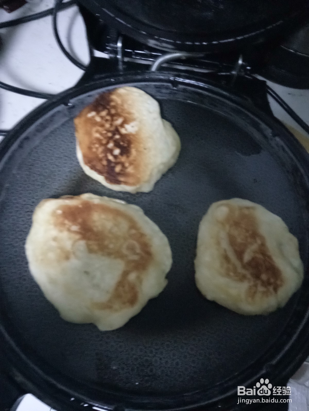 烙饼贴鸡蛋火腿