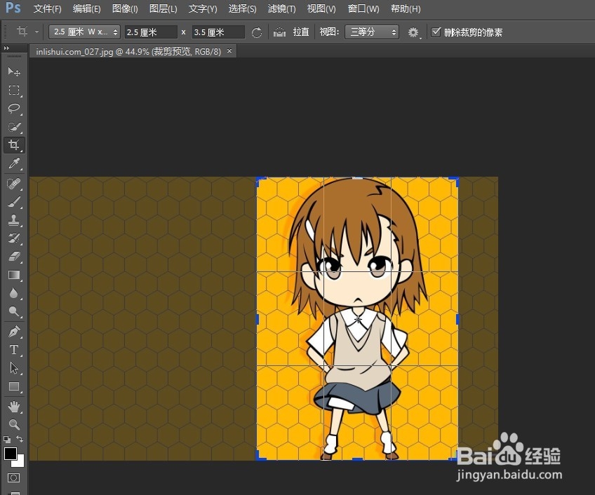 如何用photoshop cs6 制作各种尺寸的证件照