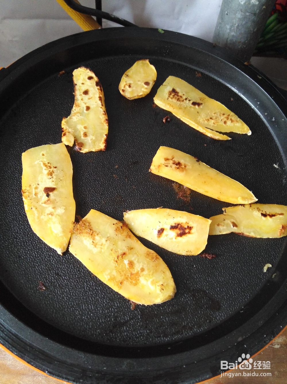 电饼铛烤红薯片-----家庭简单版