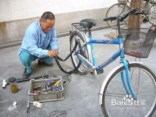 如何补自行车内胎 百度经验