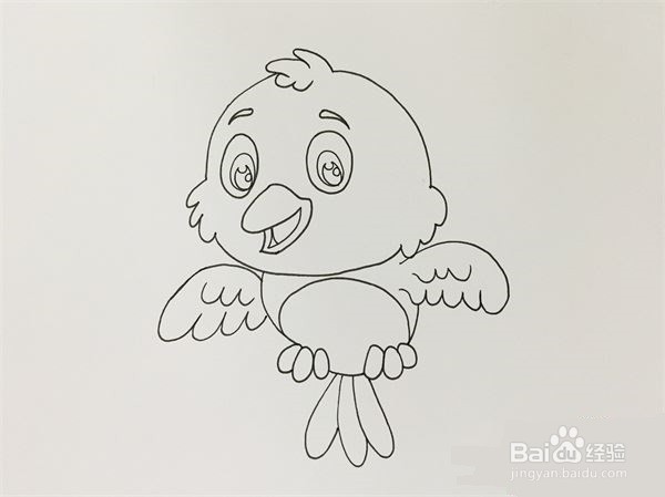 小鸟怎么画 儿童画