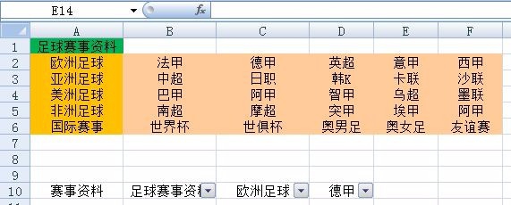 Excel中的下拉菜单制作方法