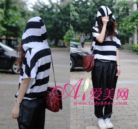 上海街拍复古中性装扮