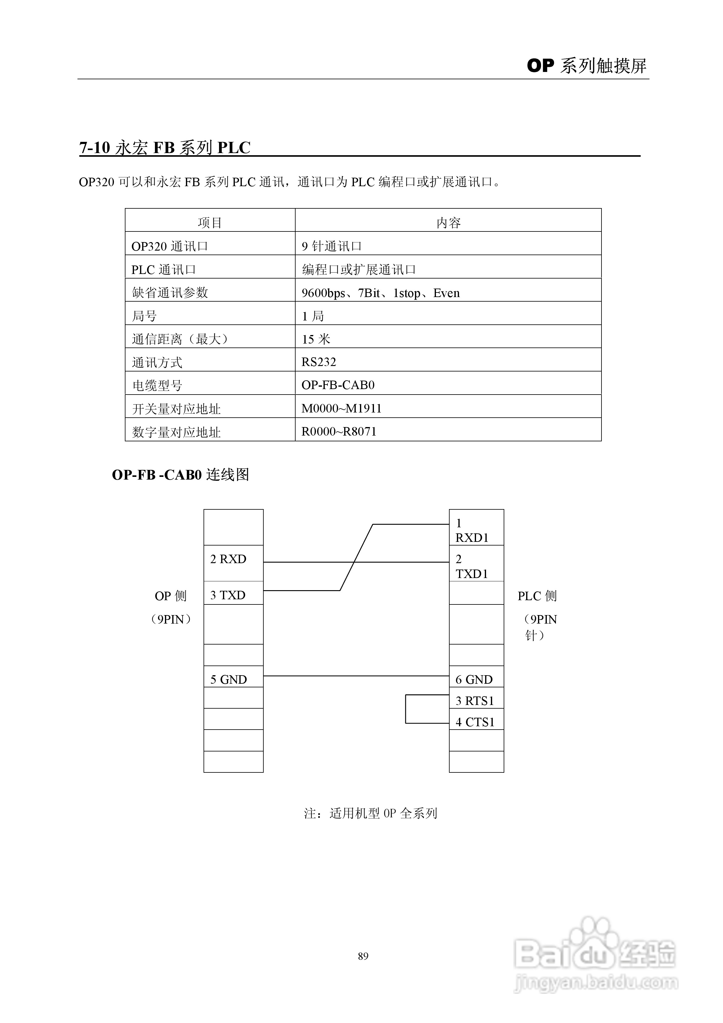信捷电子OP系列文本显示器使用手册:[10]