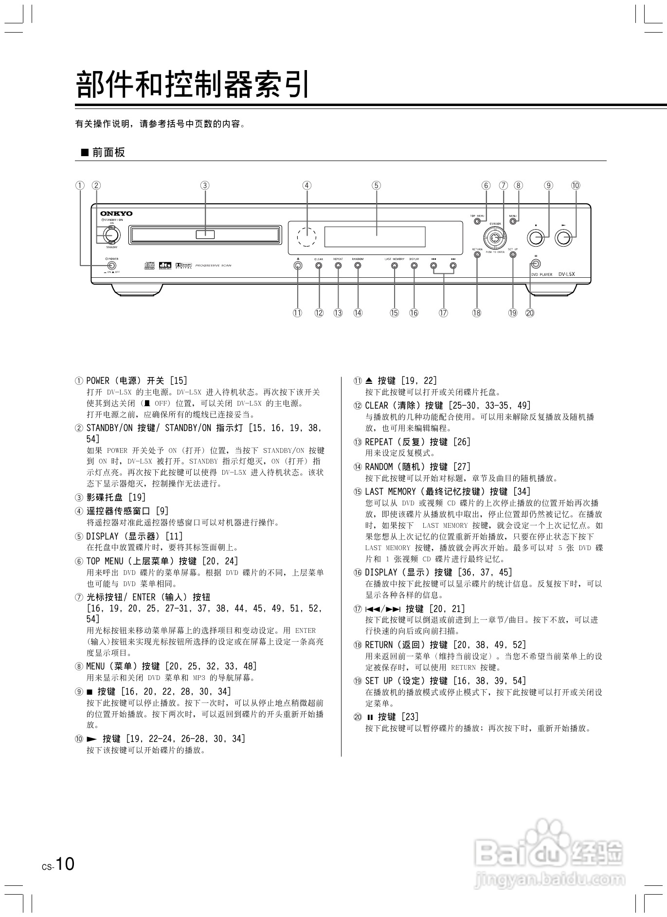 安桥DVD播放机DV-L5X型使用说明书:[1]