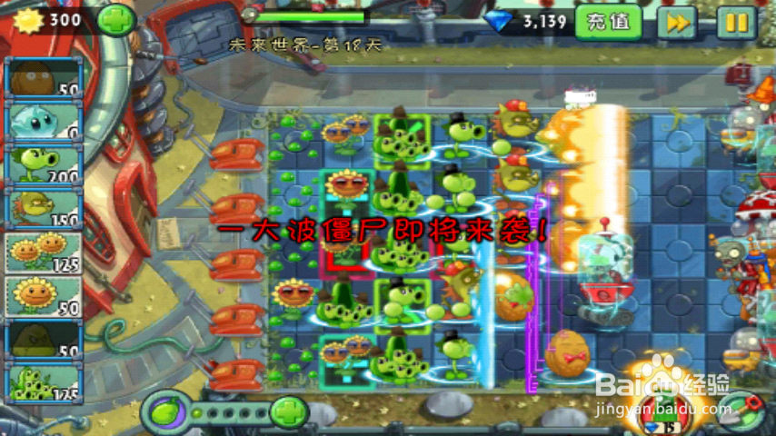 植物大战僵尸未来世界-第18天一星攻略。