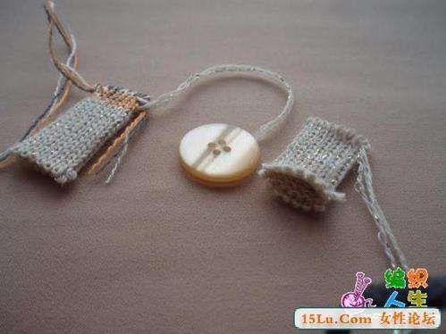 怎样用毛线包扣子?
