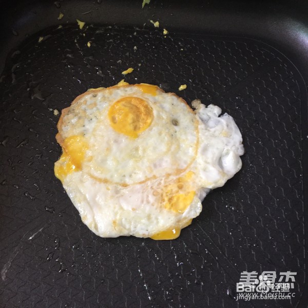 鸡蛋青菜炒面
