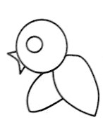 如何画简笔画：[8]小鸟
