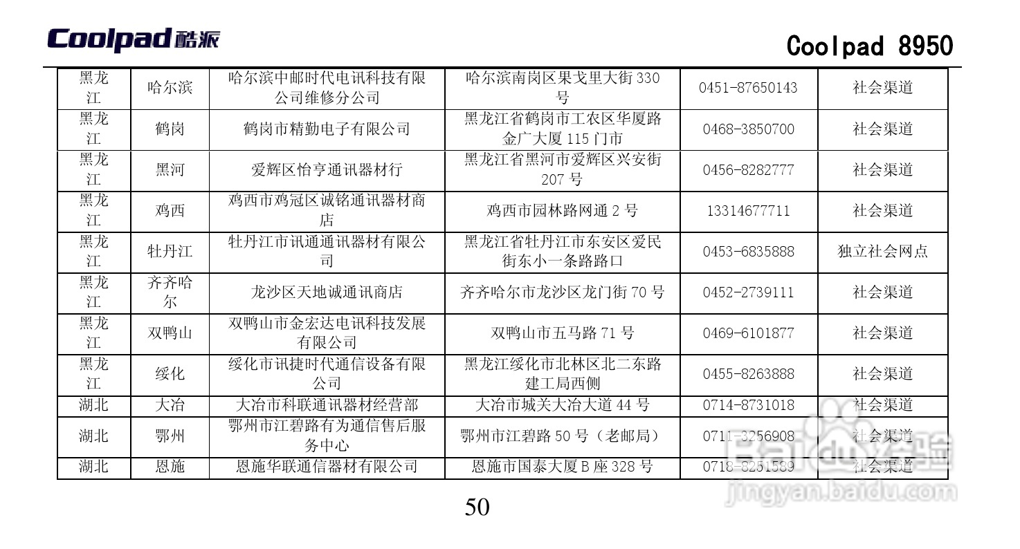 酷派 Coolpad 8950手机说明书:[7]
