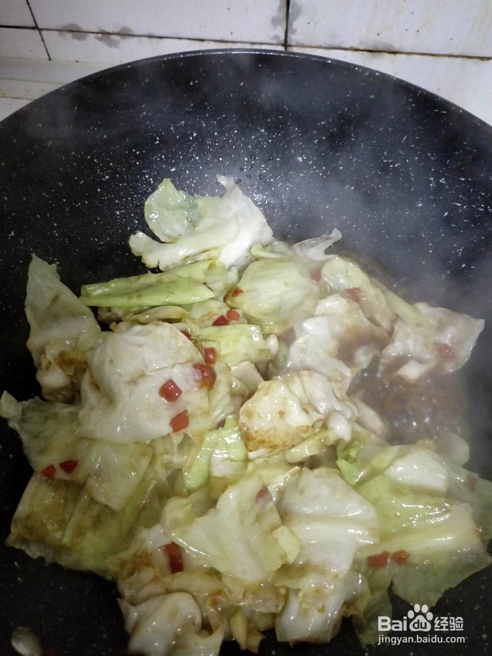 家庭版手撕包菜的做法