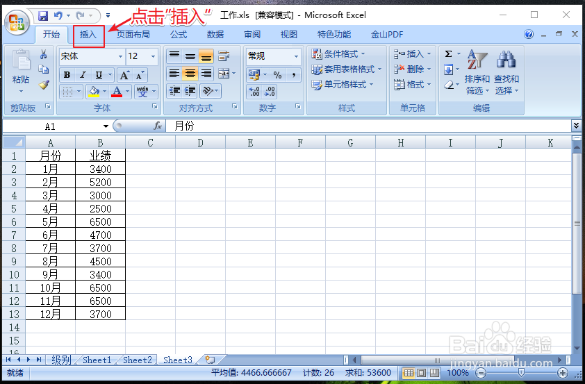 Excel表格里怎样添做图表数据分析