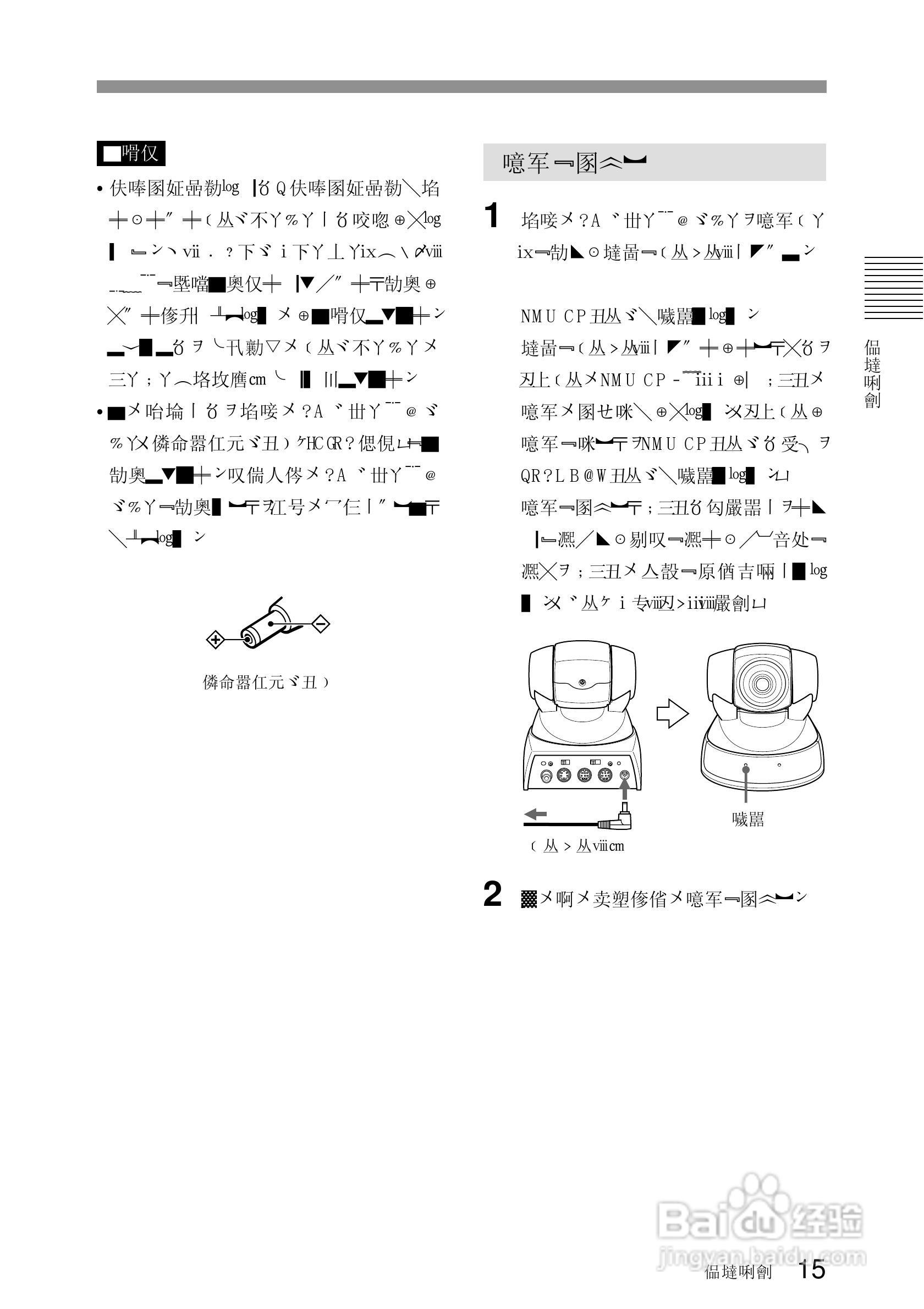 SONY EVI-D100视频摄像机说明书:[2]