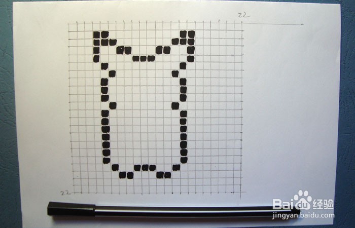 手绘黑白像素画教程