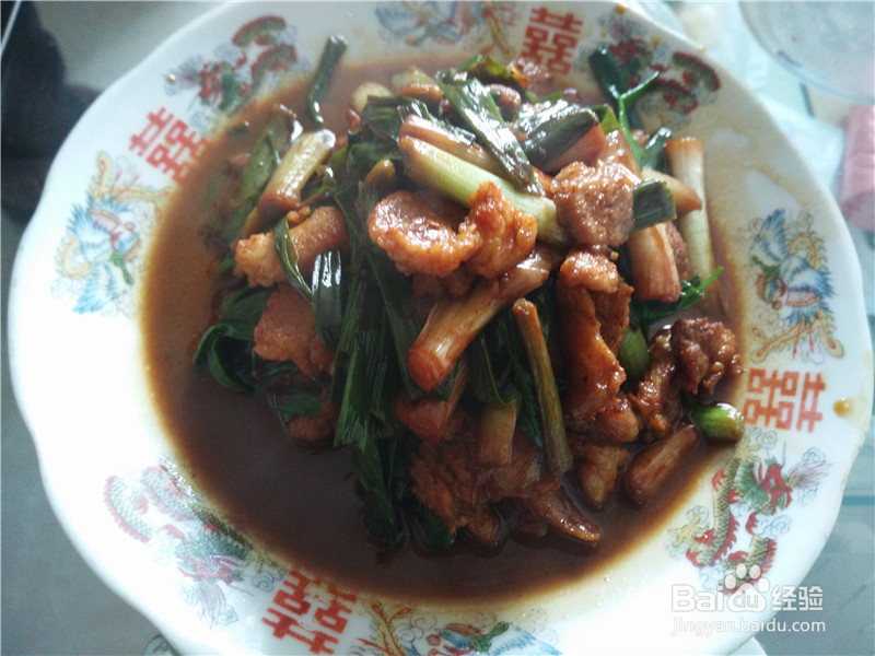 <b>家常菜大蒜炒肉</b>