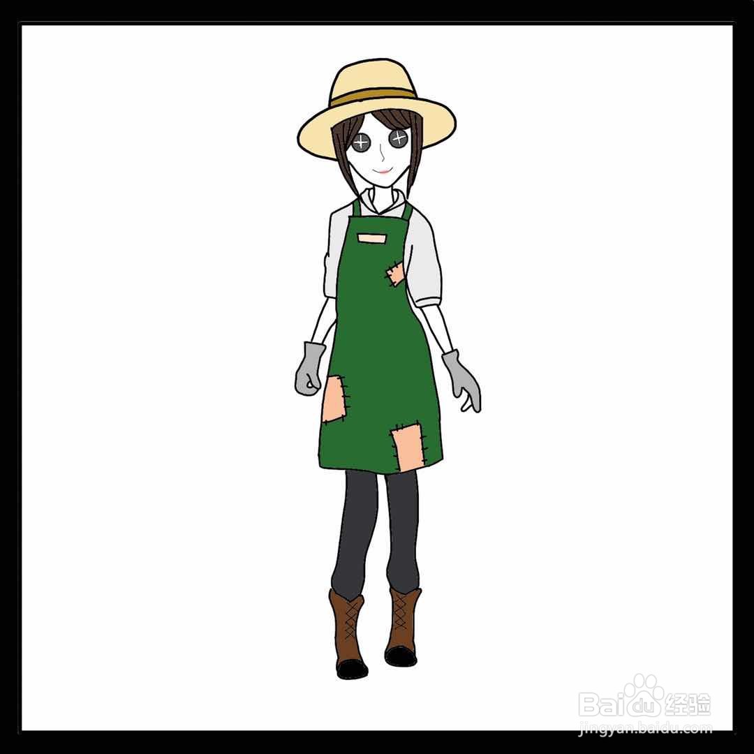 第五人格人物（园丁）简笔画
