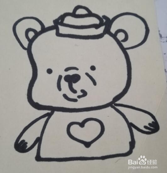 小熊的画法 小熊的简笔画