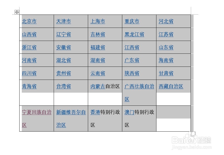 利用word将文字转换成为表格