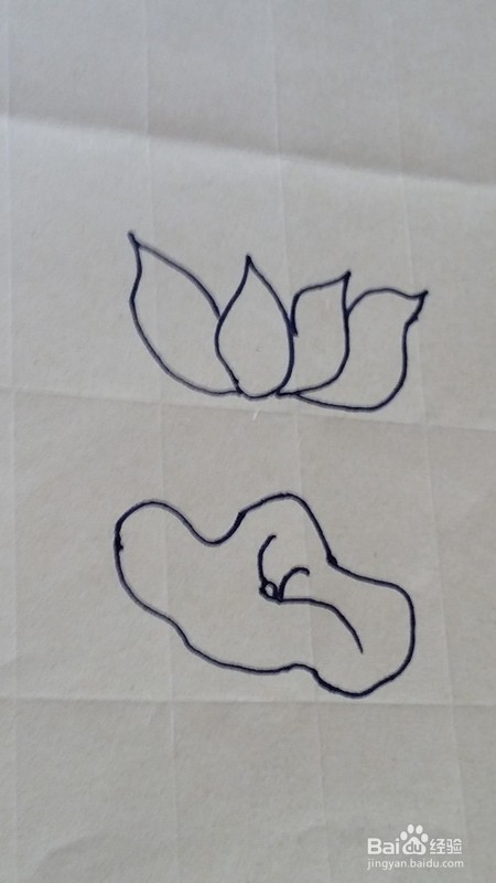 简笔画-----荷花的画法