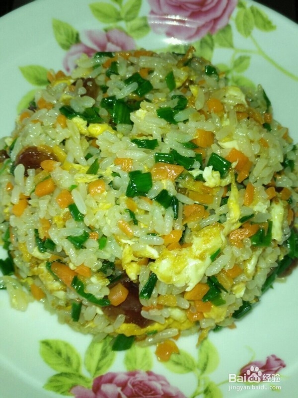 教你做香肠鸡蛋炒饭