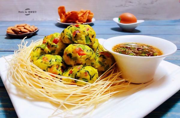 腊肠豆腐时蔬丸