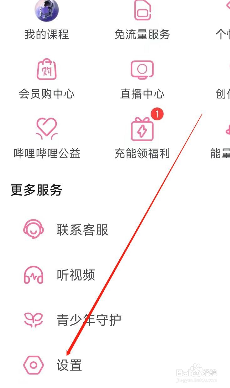 哔哩哔哩查看隐私政策