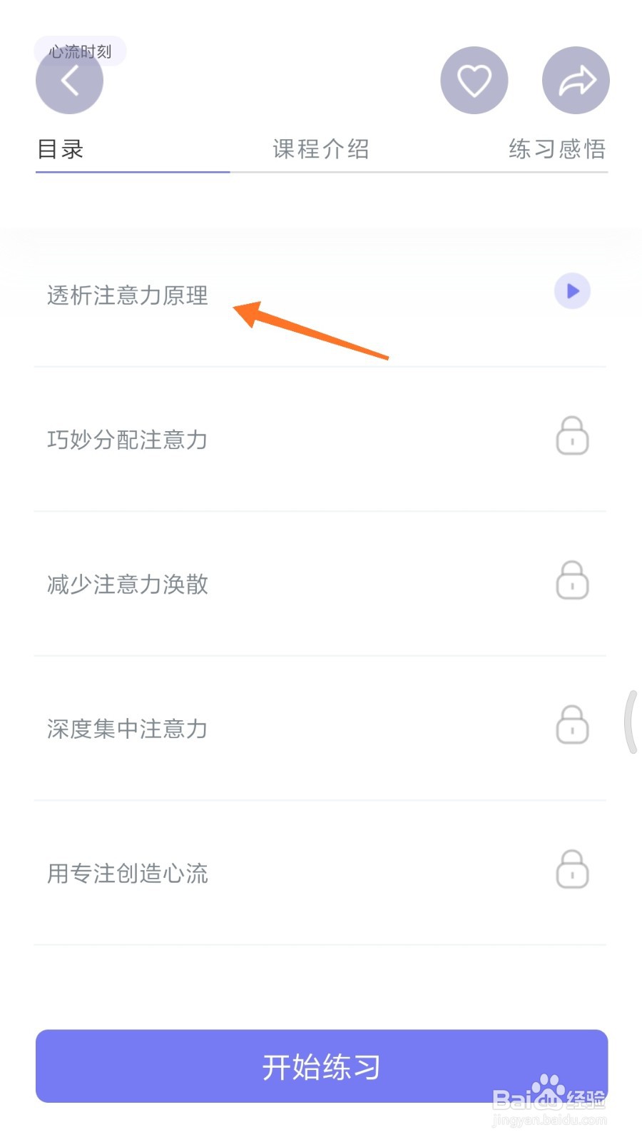 FLOW冥想中哪里查看透析注意力原理
