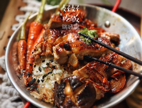 和风清酒照烧鸡腿饭