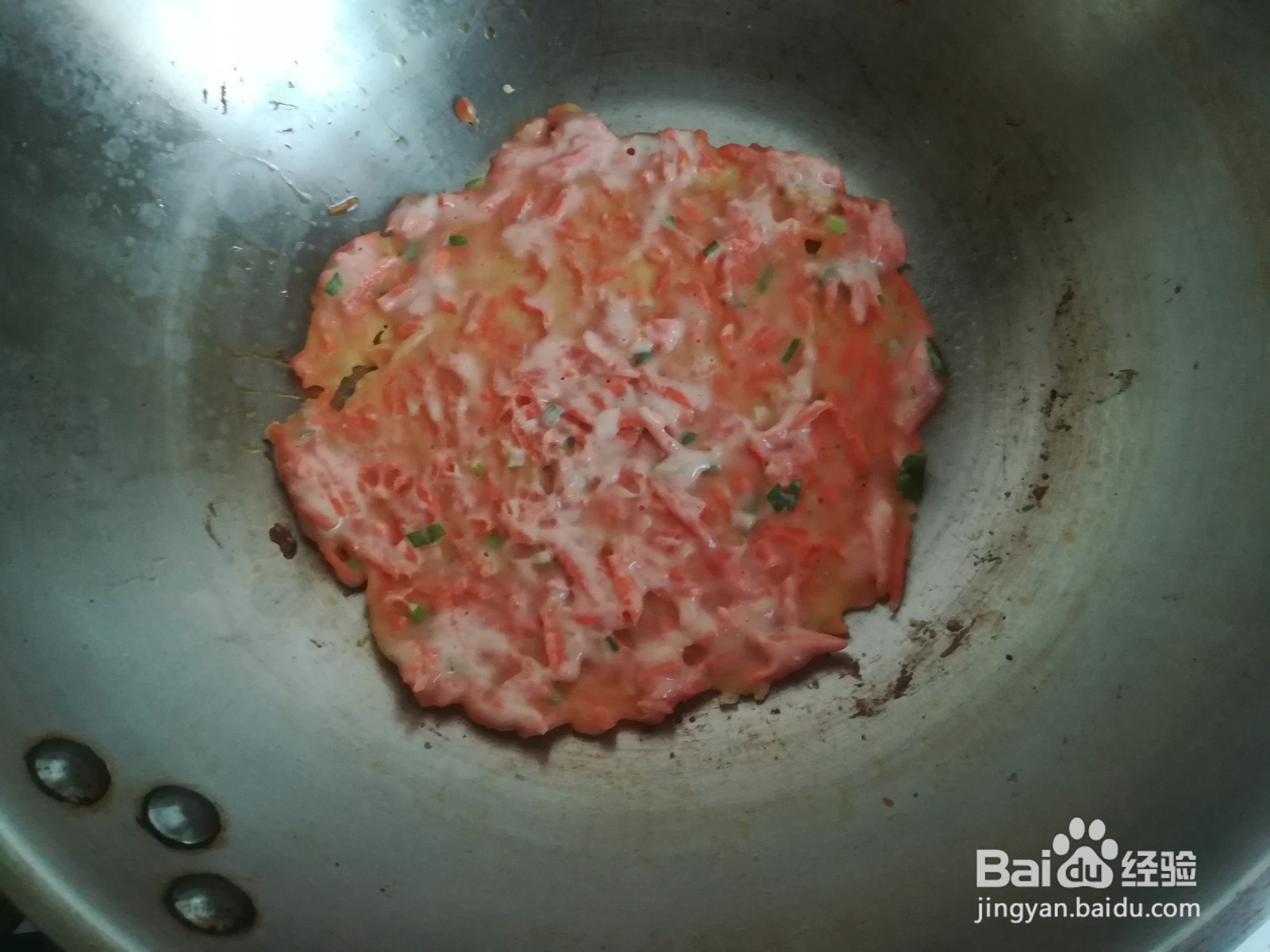 胡萝卜鸡蛋饼的做法