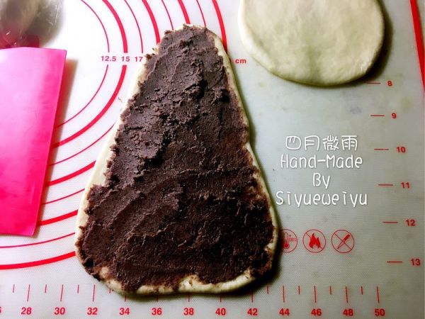 圣诞树千层豆沙面包