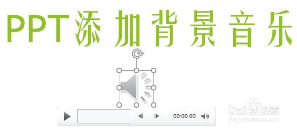 PPT中添加背景音乐的方法