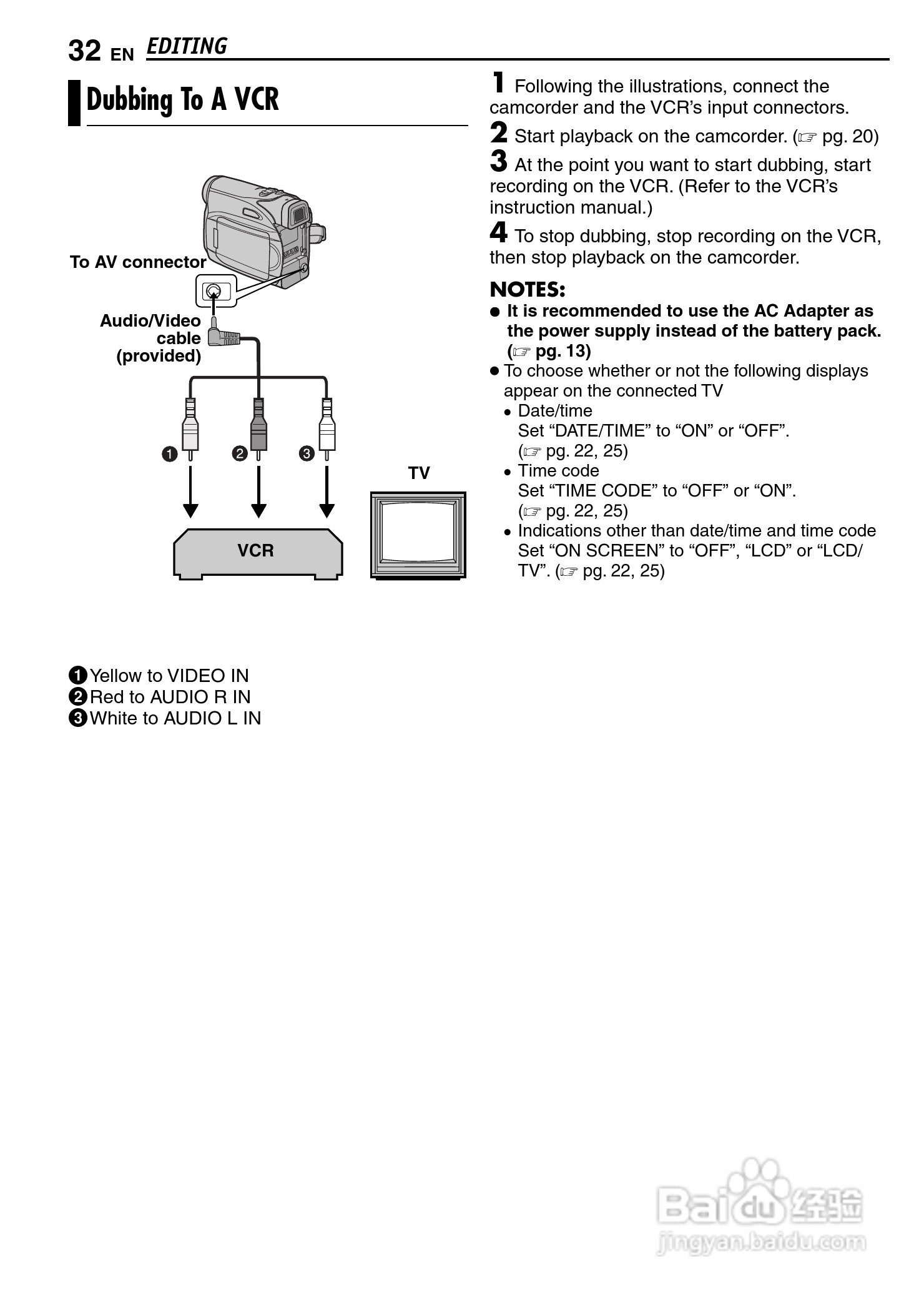 JVC GR-D347U DIGITAL VIDEO CAMERA摄像机说明书:[4]
