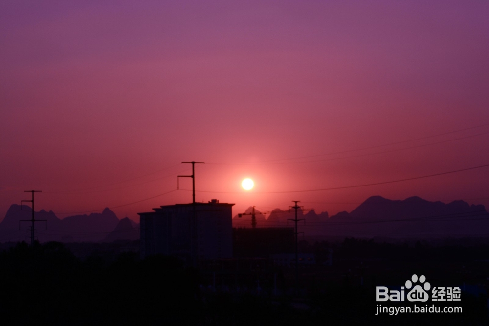 如何用单反相机拍摄美丽的夕阳