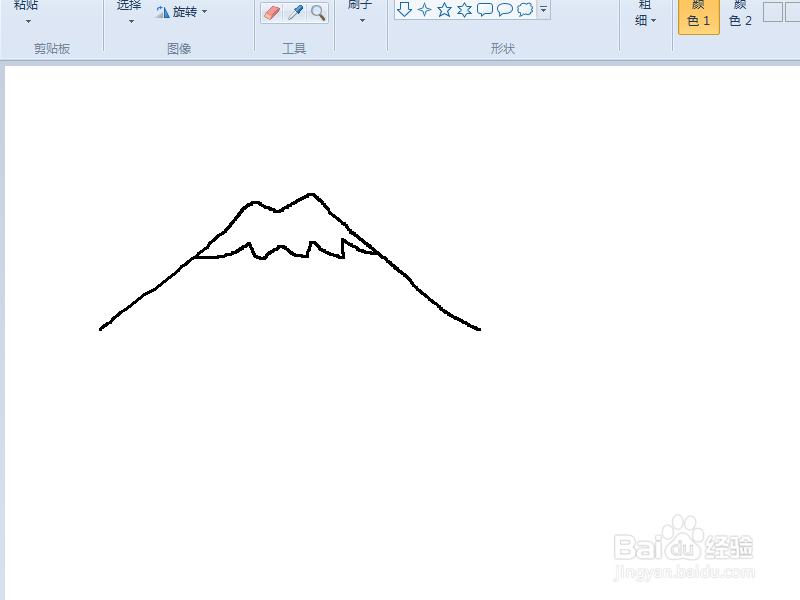 富士山简笔画怎么画