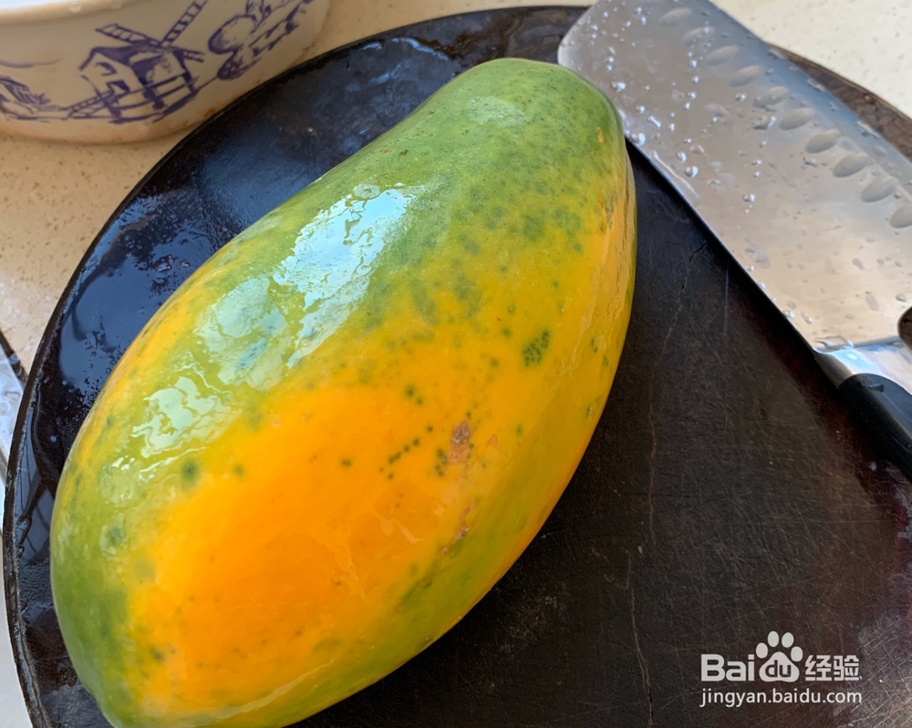 大厨教程之-木瓜牛奶糖水润肺降燥!