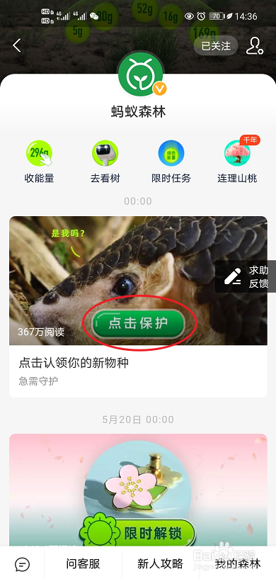 蚂蚁森林如何申请乌禽保护地