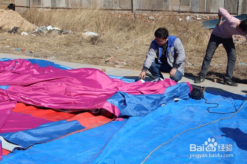 充气帐篷搭建视频