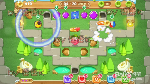 保卫萝卜2 地下庄园主题:[17]d12关 水晶萝卜